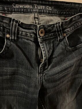 Cowgirl Tuff  Washed Relaxed Jeans
